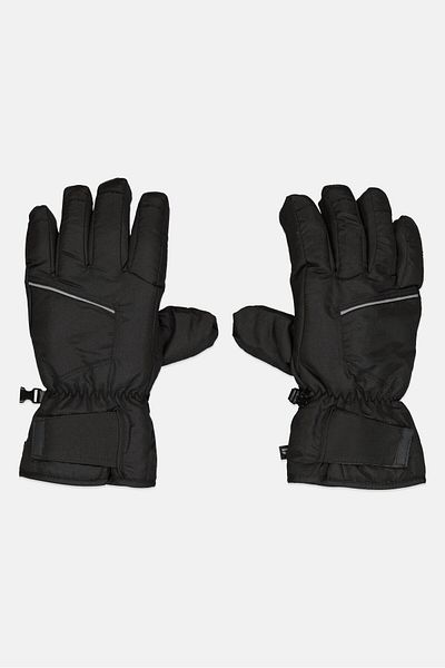 RBX Men 1 Pair Textured Ski Gloves, Black
