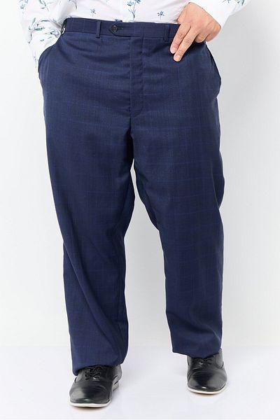 Ralph Lauren Men Classic Fit Plaid Chino Pants, Navy