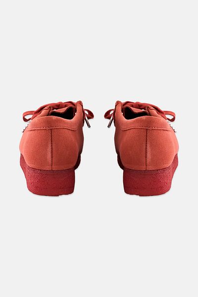 CLARKS Women Standard Fit Wallabee Lace Up Shoes, Dark Blush