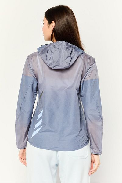 adidas Women Regular Fit Long Sleeves Outdoor Jacket, Slate Blue