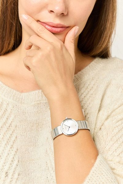 Calvin Klein Women 25000041 Stainless Steel Watch 28 Mm, Silver