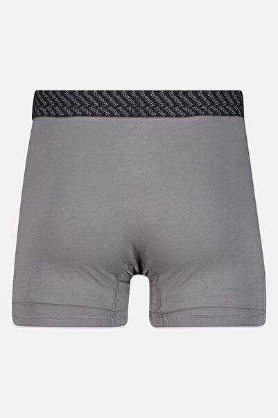 Tommy John بوكسر رجالي من قطعتين بشعار العلامة التجارية بطول 6 بوصات، أزرق داكن/رمادي