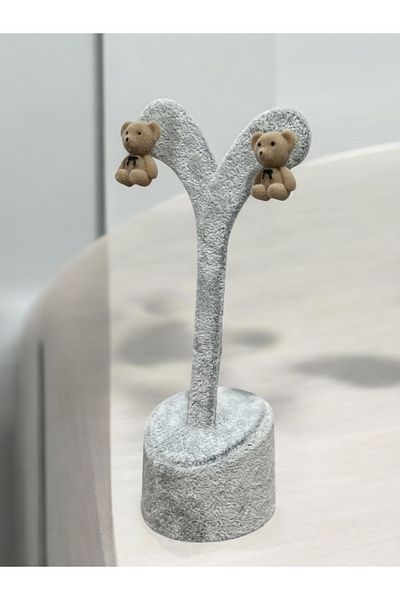 MAC CENTER Little Teddy Bear Girl Earrings