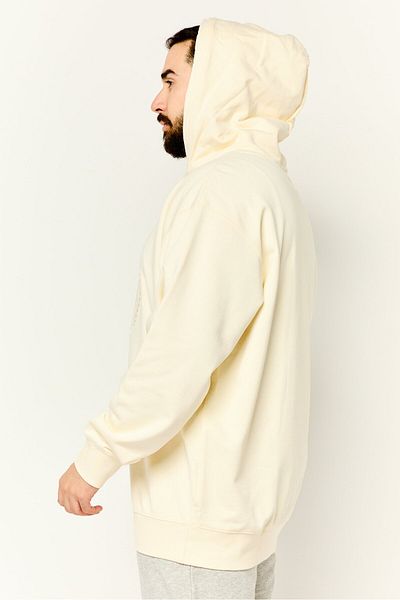 Gant Men Embroidered Logo Long Sleeve Hoodie, Cream