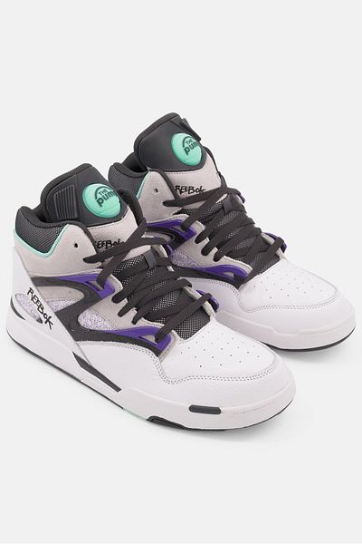 Reebok Men Pump Omni Zone Lace Up Basketball Shoes, Multicolor