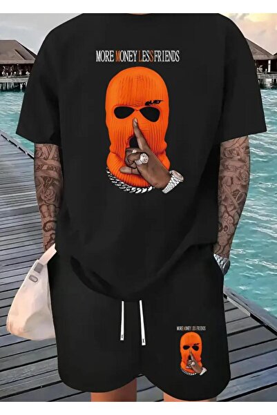 Framgan Set de tricouri unisex pentru bărbați/femei, cu imprimeu gangster, ne...