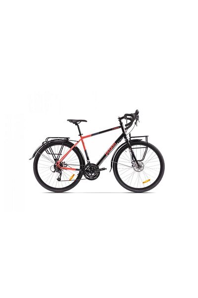 Pegas Bicicleta Pegas Pegas Calator 28 M-495 mm Negru / Portocaliu