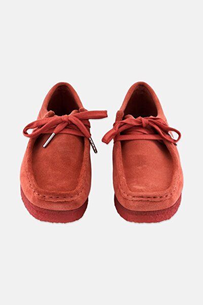 CLARKS Women Standard Fit Wallabee Lace Up Shoes, Dark Blush