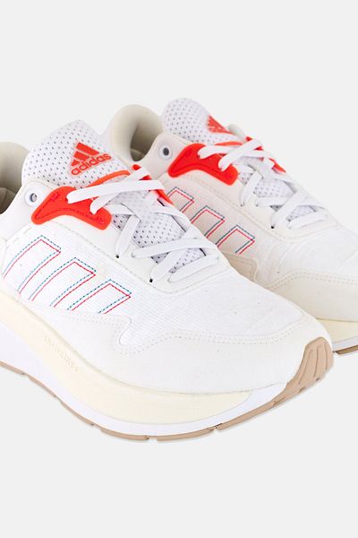adidas Men Znchill Lace Up Running Shoes, White