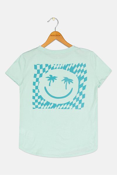 GAP Kids Girl Graphic Print Top, Mint Green