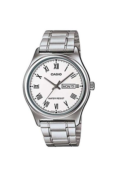 Casio Men's Water Resistant Analog Watch MTP-V006D-7B - 38 mm - Silver
