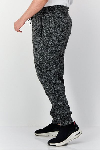 Rue 21 Men Regular Fit Heather Jogger Pants, Black