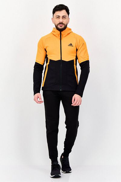 adidas Men Sportswear Fit Gameday Outdoor Jacket, Braight Orange
