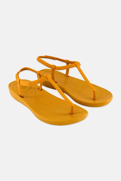 Fitflop Women Iqushion Splash Adjustable Sandals, Baked Yellow