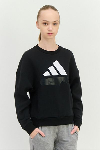 adidas Women Sportswear Fit Long Sleeve Training Sweatshirt, Black