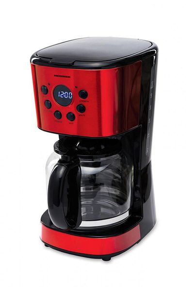 Heinner Heinner HCM-1500RDIX Digital Coffee Maker 900 W, 1.5 L, Timer, Led Display, BPA Free, Red/Black