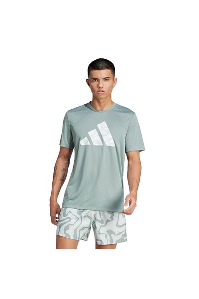 adidas Ανδρικό πράσινο μπλουζάκι Run It Bl Tee M Jd2334