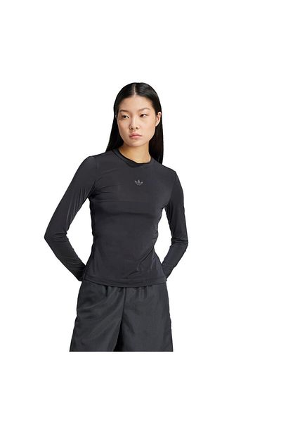 adidas Hanorac negru pentru femei SHEER 3S LS JC5075