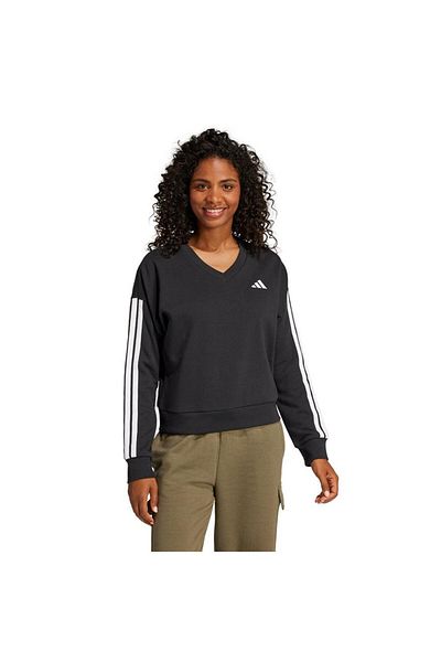 adidas Women's Black Sweatshirt W 3S ft Vn Swt Je0027
