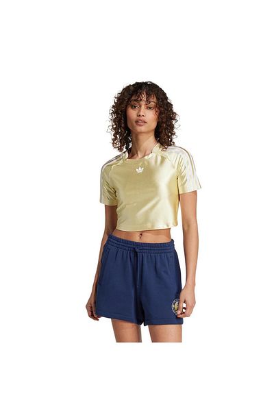 adidas Yellow Women's T-Shirt Teamgeist Top Jc6350