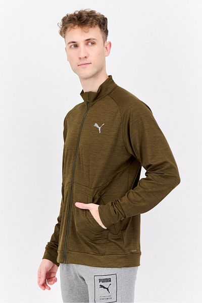 Puma Men Sportswear Fit Long Sleeve Outdoor Jacket, dark Olive