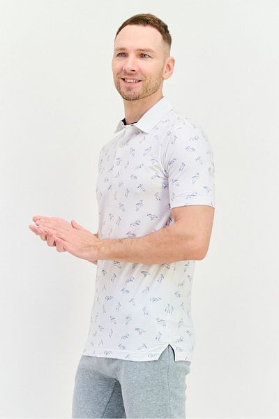 Puma Men Sportswear Fit Short Sleeve Outdoor Polo Shirts, Multicolor
