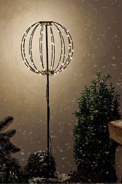 Tchibo Led Garden Stakes Ball, Brown