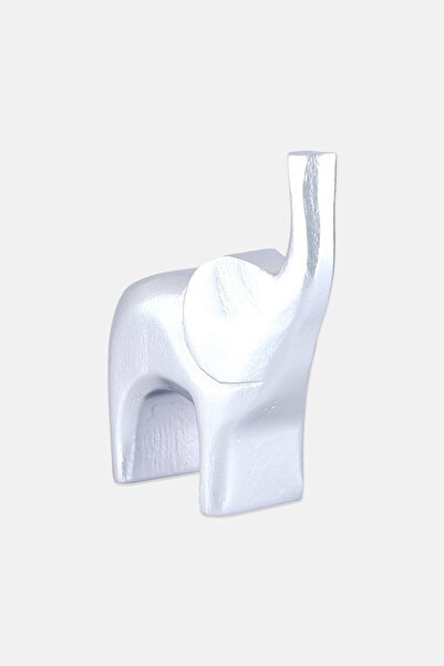 Muy Mucho Decorative Elephant, Silver