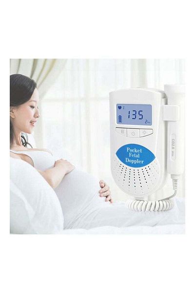 COOYA Fetal Heart Monitor, Portable, Listen to Your Baby's Heartbeat, As a Gift During Pregnancy, Blue