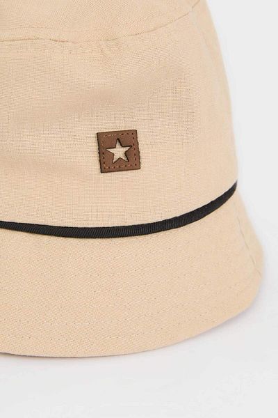 DeFacto Baby Boy Label Printed Linen Blended Bucket Hat C2744A525Sm