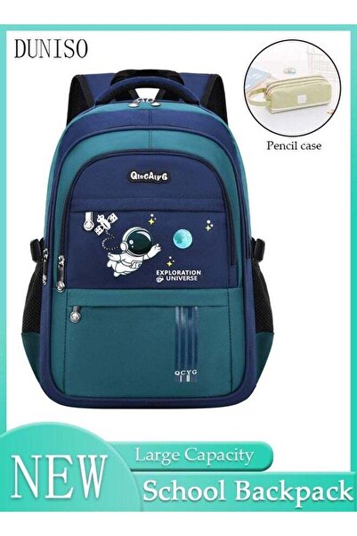 Generic Duniso Primary School Student Large Capacity Backpack With Pencil Cas...