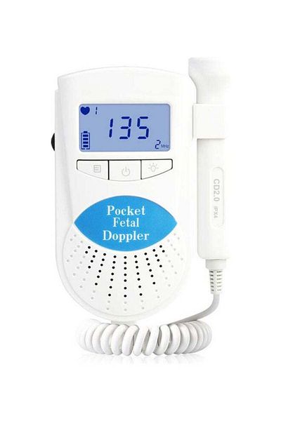COOYA Fetal Heart Monitor, Portable, Listen to Your Baby's Heartbeat, As a Gift During Pregnancy, Blue