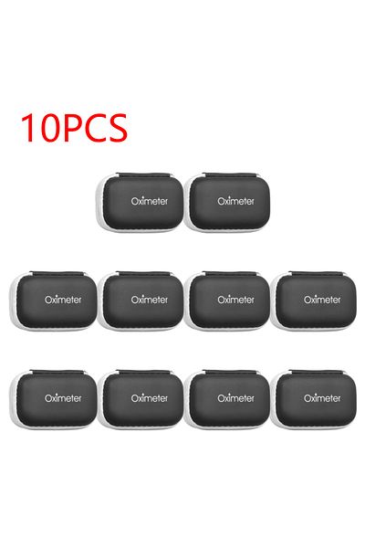 Shunmaii 10 Pcs 1-10Pc Storage Finger Pulse Oximeter Protective Case Blood Oxygen Saturation Detector Tidy Si