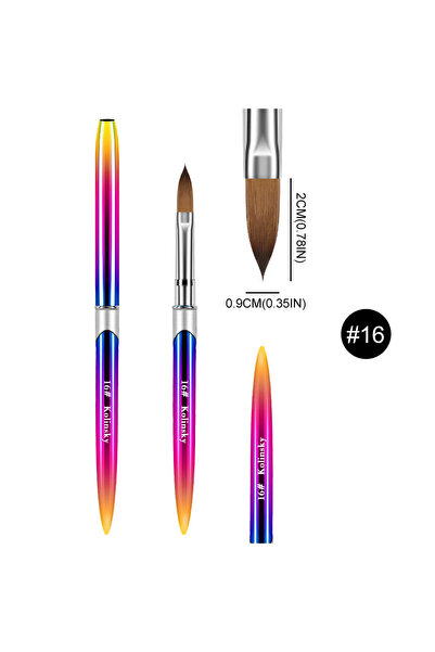 Choice فرشاة أظافر كولينسكي A16 لفن الأظافر، فرشاة جل لفن الأظافر، نحت بودرة ...