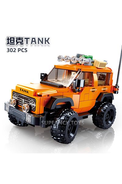 Choice 302pcs no box 302PCS Sluban Urban Tank Modelbricks off-road vehicle Figures Building Blocks Educatio