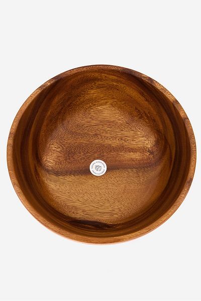 Muy Mucho Acacia Wood Round Platter, Brown
