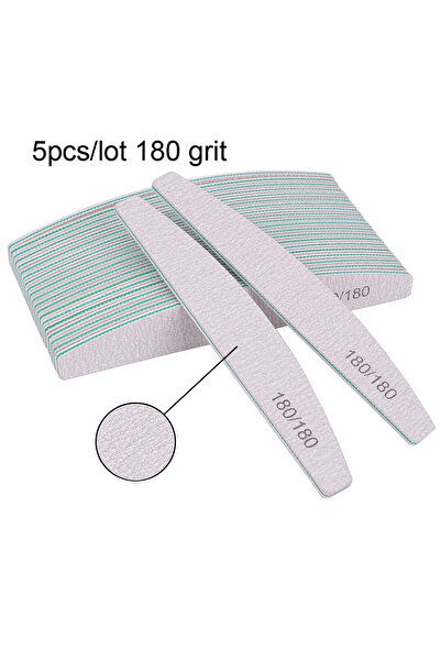 Choice 5 قطع 180 حبيبة 5/10 قطع مبرد أظافر احترافي 150/180 ورق صنفرة مبرد أظا...