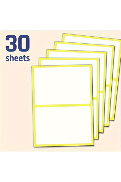 Choice 30sheets large labels, self-adhesive paper labels for storage containe...