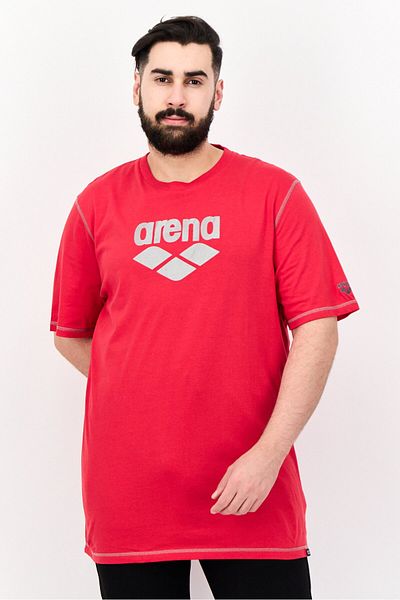 ARENA Men Sportswear Fit Short Sleeves Outdoor T-shirt, Red