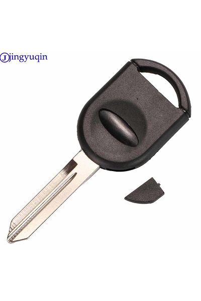 Choice no chip jingyuqin Uncut 63 Chip Transponder Ignition Chip Key for Ford Explorer Mustang Ranger Focus