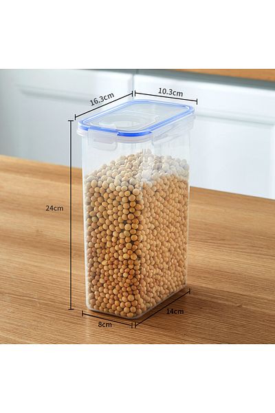 Choice 1-tier 2.5L Food Storage Containers with Lids Stackable Treat Box Containers for Kitchen Pantry Orga