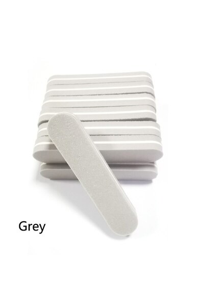 Choice1 100 قطعة من ملفات الصنفرة الصغيرة باللون الرمادي، كتلة باديكير للعناي...