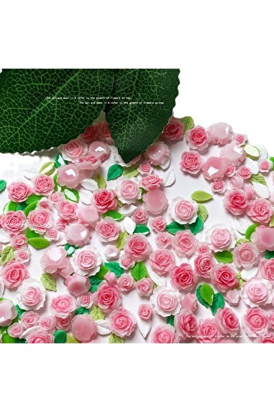 NAILFYOU 20 قطعة مزيج 50 قطعة/20 قطعة زينة أظافر وردية ثلاثية الأبعاد على شكل...