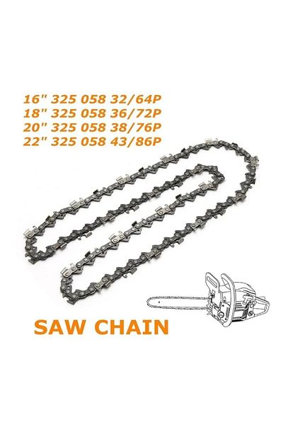 Choice 0.325 - 32T 64DL Semi Chisel Chain for Chainsaw 0.325 Pitch 1.5mm Gauge 64/72/76/86 Drive Link is Av