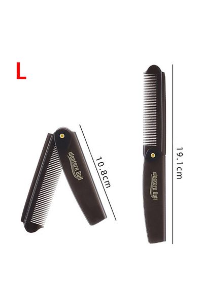 Choice L Portable Foldable Pocket Combs Oil Head Plastic Beard Combs Hair Styling Tool Combs For Man Women.