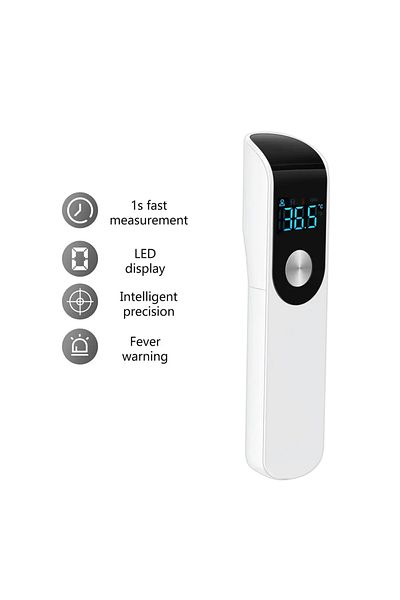 Fireurus White Medical Temperature Infrared Digital Infrared Thermometer Measure Fever Adult Child Clinical N