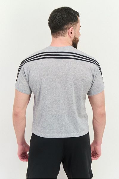adidas Men Sportswear Fit Short Sleeve Training T-shirt, Grey