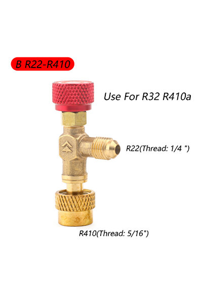 choice2 أداة تبريد B R410a R22 محول صمام أمان تكييف الهواء 1/4 بوصة 5/16 بوصة...