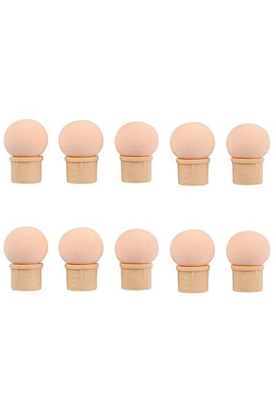 FUMOSIK 10 Double-ended Gradient Shading Pen Dotting Brush Head Sponge Rhinestone Handle Nail Art Painting T