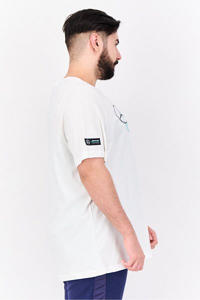 Puma Men Sportswear Fit Short Sleeves Running T-Shirt, Off White